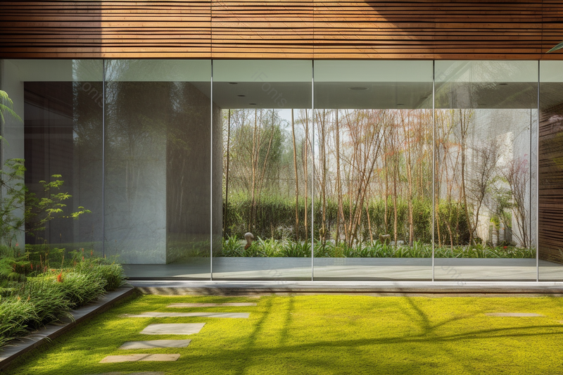 阳光绿地舒适简约大气庭院,高清,摄影图,摄影图片,图片大全,摄影图免费下载